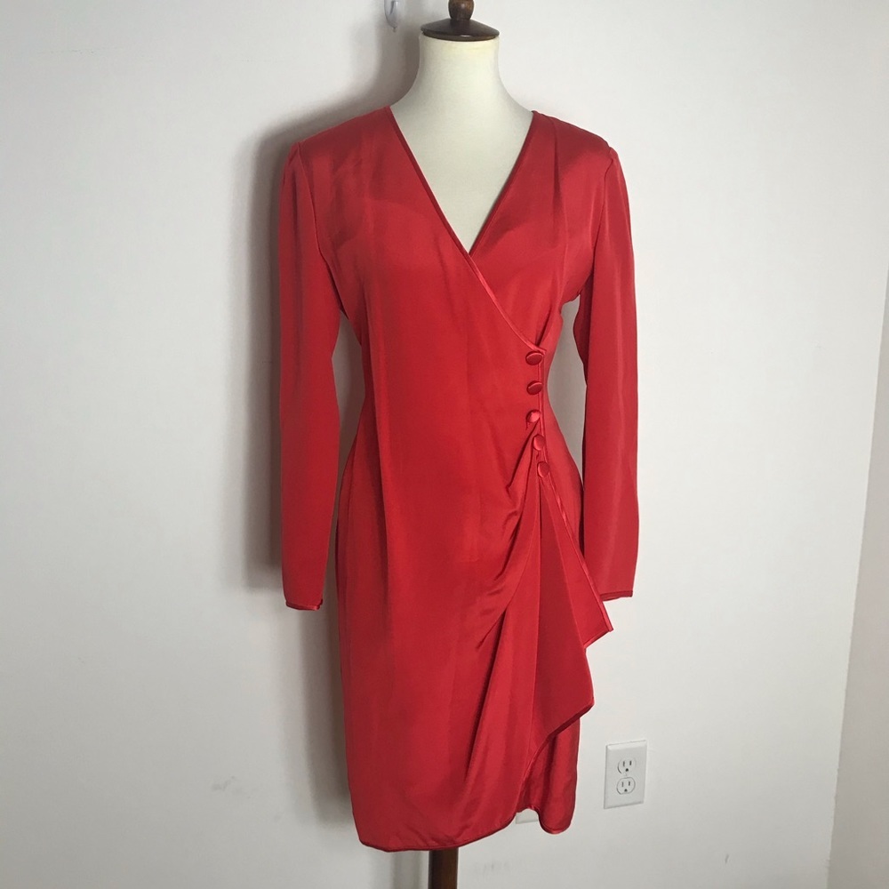 Tim and Linda Plat for Saks Vintage Red Dress
